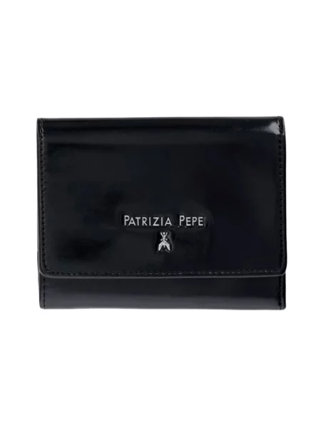 Patrizia Pepe portfel skórzany czarny