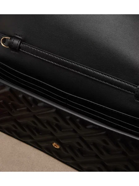 Colier Fendi din piele negru