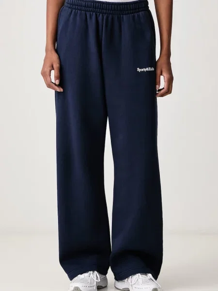 Sporty & Rich Serif Logo pantaloni de trening din pentru femei