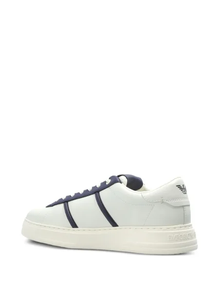 Sneakerși Emporio Armani din piele alb