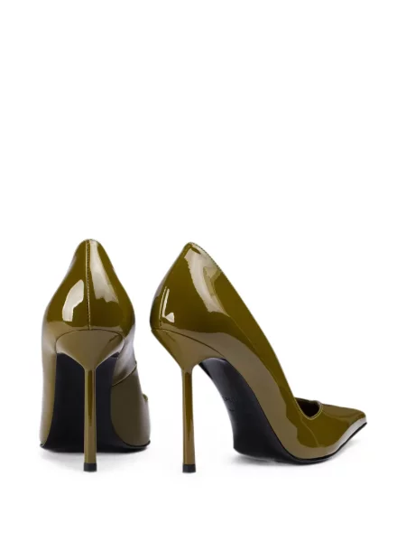 Pantofi cu toc Le Silla din piele verde