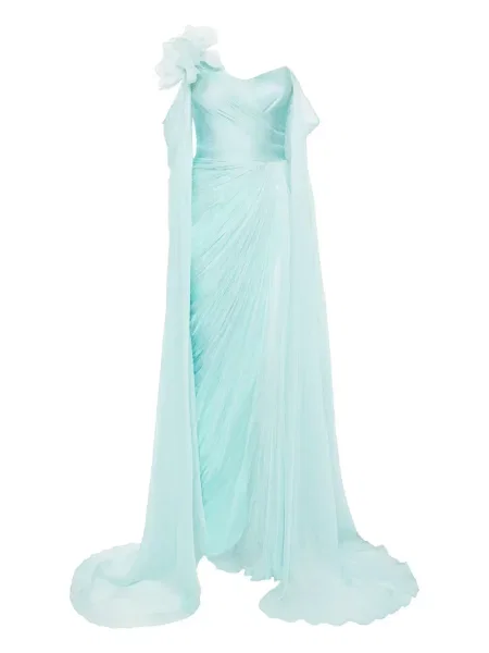 Maksi sukienka maxi Iris Serban garniturowa niebieska