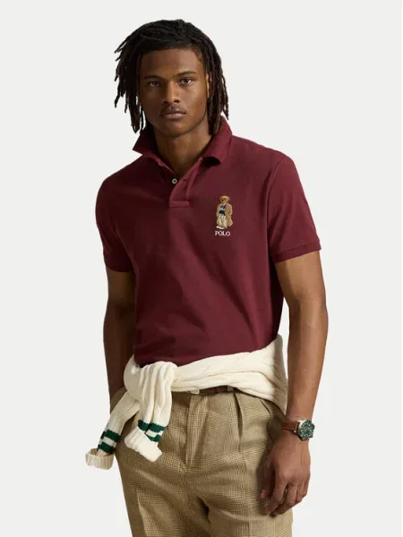 Polo Ralph Lauren Tricou polo Vișiniu Custom bordo