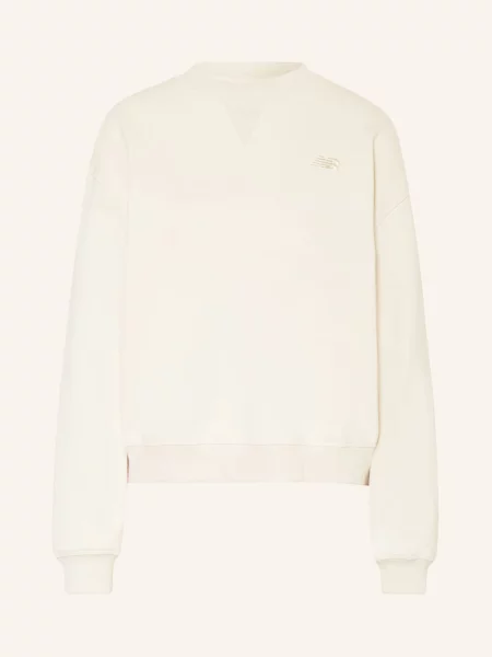 Bluza New Balance Athletics French Terry Crew Sweatshirt Linen XS beżowa