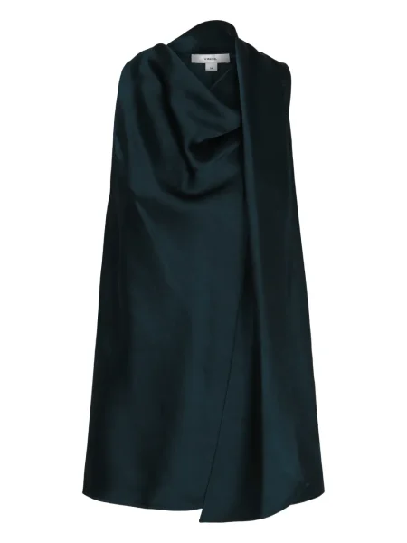 Top Vince din satin verde