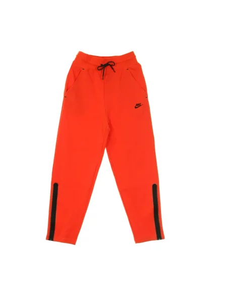 Lekkie spodnie dresowe Nike polarowe czerwone