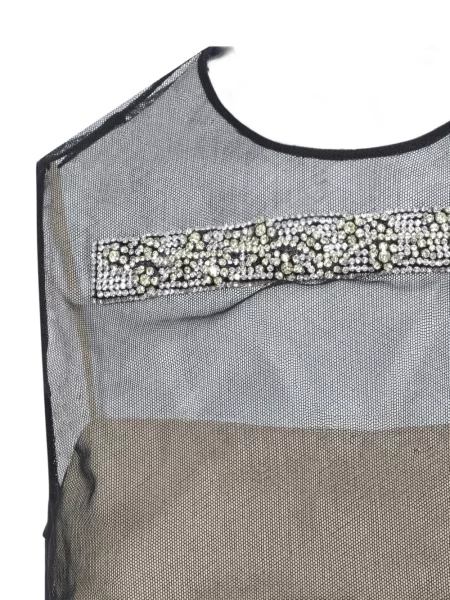 Top Miu Miu din tul negru