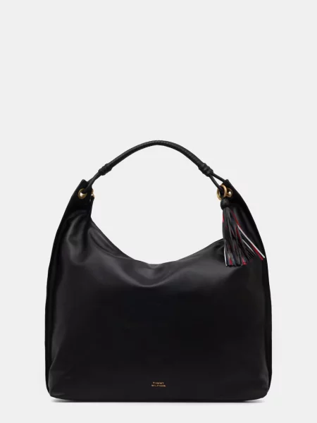 Tommy Hilfiger torebka skórzana czarna