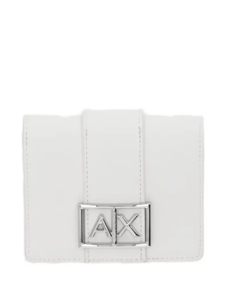 Portofel Armani Exchange cu autograf alb