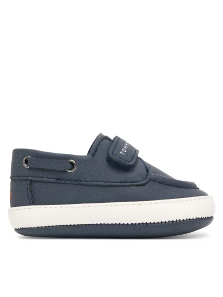 Nizki čevlji Tommy Hilfiger Low Cut Velcro Mornarsko modra