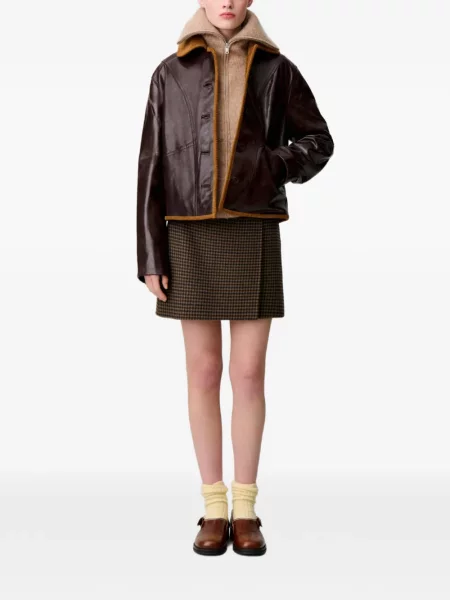 Geanta de piele Claudie Pierlot maro