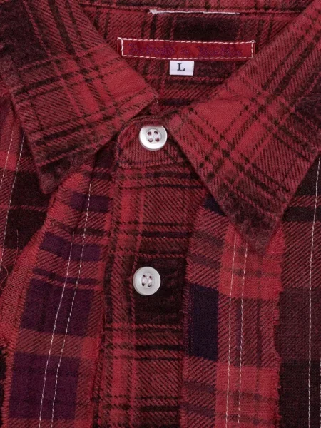 Cămașă Needles de flanelă roșu