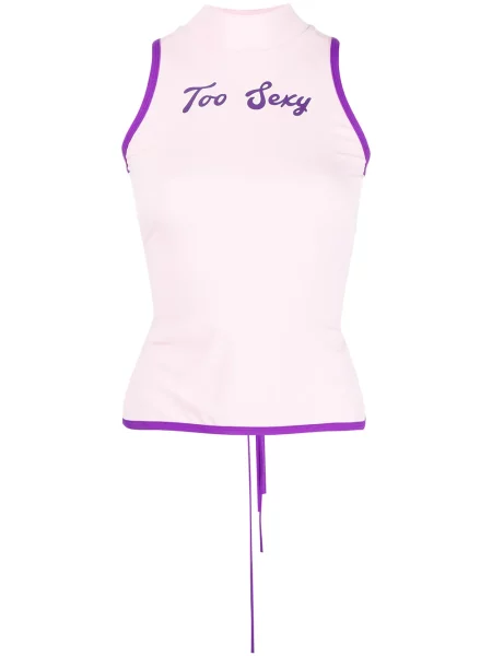 Vestă Natasha Zinko cu imagine roz