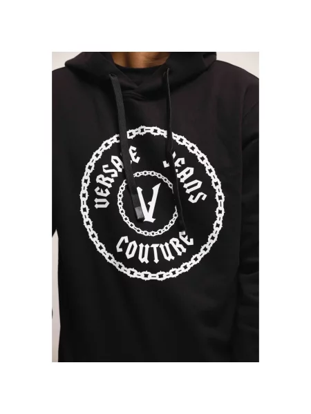 Bluza z kapturem Versace Jeans Couture biała