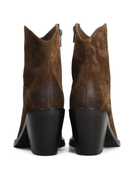 Botine Ash din piele de căprioară maro