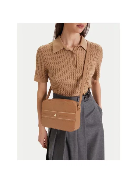 Ročna torba Beverly Hills Polo Club rjava