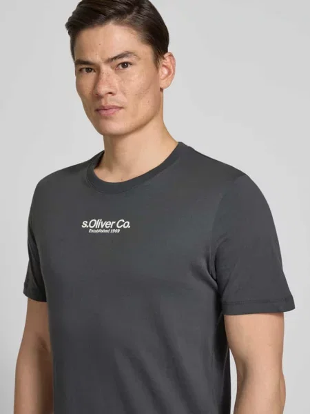 T-shirt o kroju regular fit z czystej bawełny S.oliver Red Label