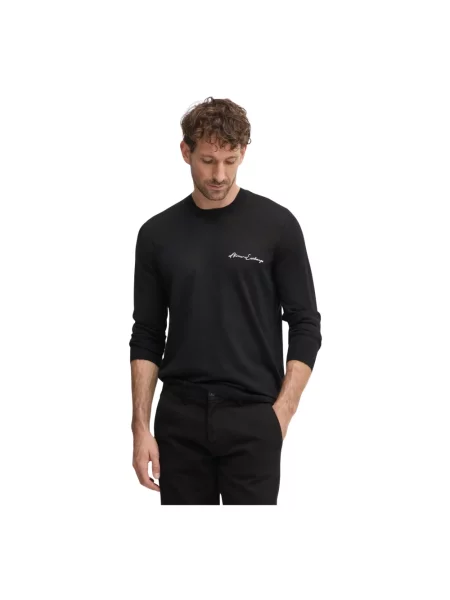 Sweter Armani Exchange wełniany czarny