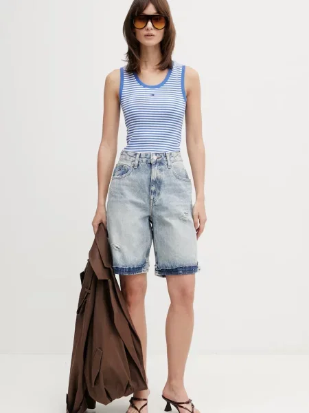 Tommy Jeans Bermude Mia albastru