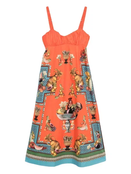 Rochie Alemais cu imagine de costum portocaliu