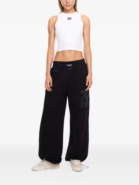 Decupat top L/ab C/o Off-white tricotate alb