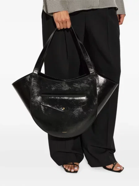 Geantă shopper Wandler din piele negru