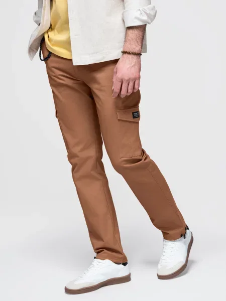Pantaloni cargo Ombre alb