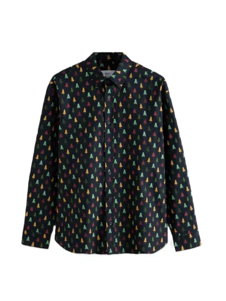 Next Cămașă galben / verde / verde deschis negru