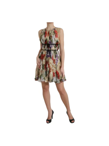 Sukienka Dolce And Gabbana w kwiatki bez rękawów