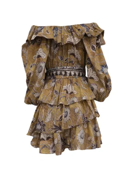 Rochie Ulla Johnson cu volane galben