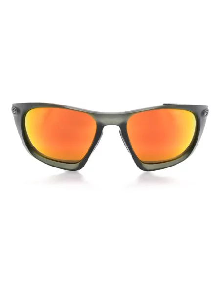 Okulary Oakley Lateralis Matte Olive Ink z soczewkami Prizm Ruby zielone