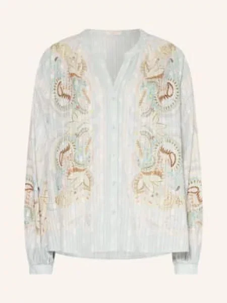 Ivi Collection Bluzka blau brązowa