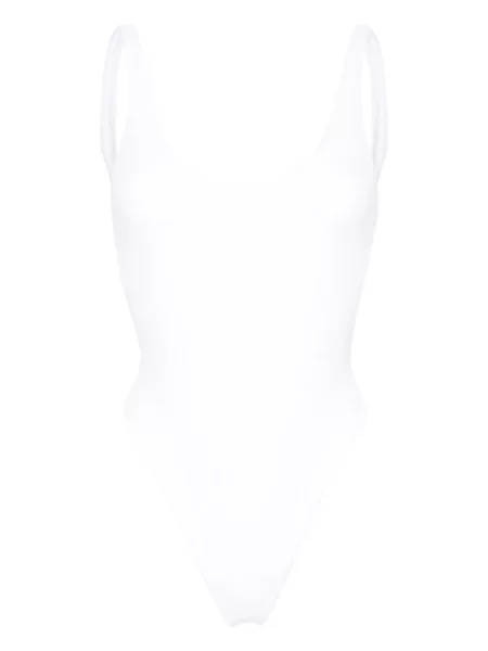 Kryształ górski strój kąpielowy Elisabetta Franchi biały