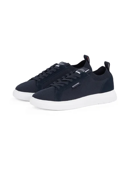 Tommy Hilfiger Sneakers Light Cupsole Knit Seasonal Bleumarin albastru