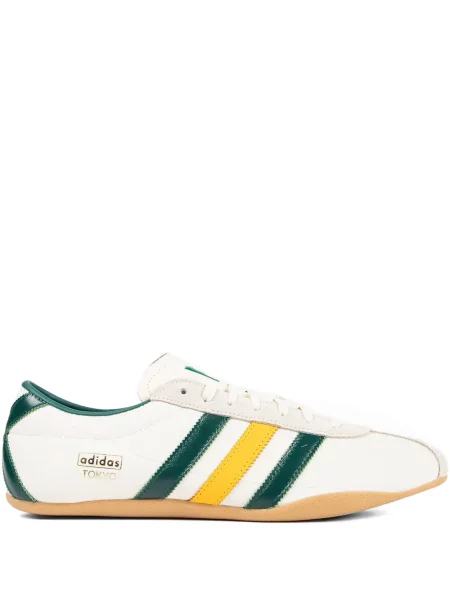 Sneakerși Adidas Gazelle cu dungi alb
