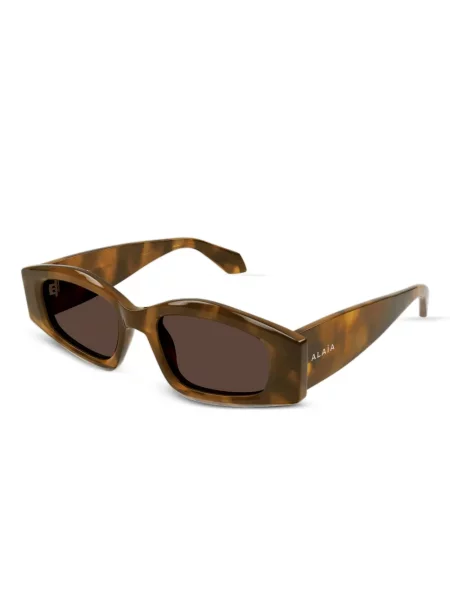 Ochelari de soare Alaia Eyewear cu imprimeu geometric maro