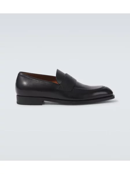 Pantofi loafer Zegna din piele negru