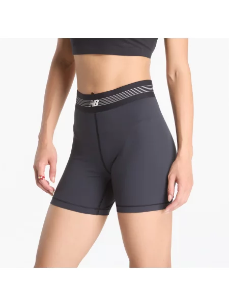 Σορτς New Balance AC Fitted Short 5" Black S μαύρο