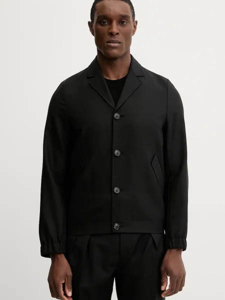 Вълнено сако Paul Smith черно