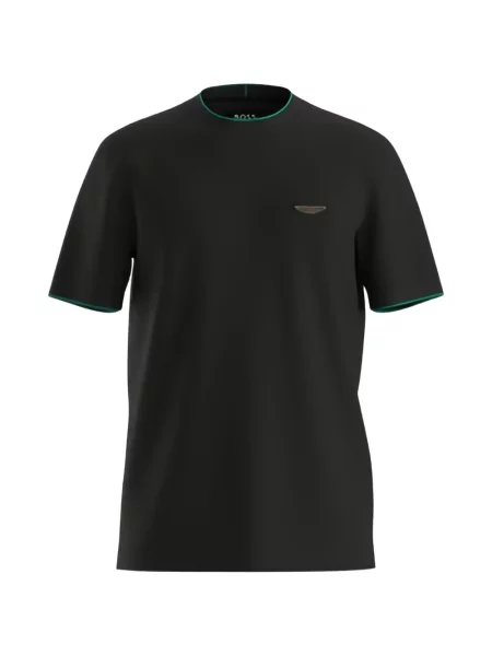 Tricou Boss cu autograf negru