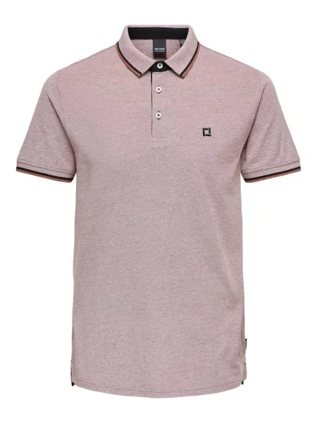 Only & Sons Majica Fletcher pikčasto rjava