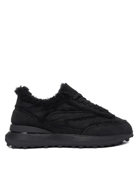 Sneakers D.A.T.E. Athleta Shearling negru