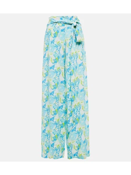 Pantaloni Melissa Odabash cu imagine albastru