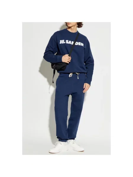 Spodnie dresowe Jil Sander niebieskie