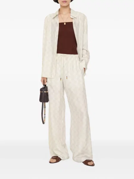 Pantaloni Burberry de mătase