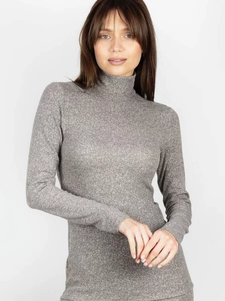 Женский однотонный гольф сіра