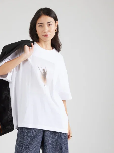 BOSS Tricou Eboys alb