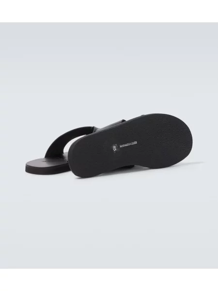 Sandale Ancient Greek Sandals din piele negru