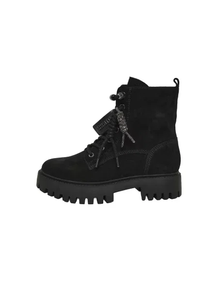 GUESS Ghete cu șireturi FIZZLE' negru