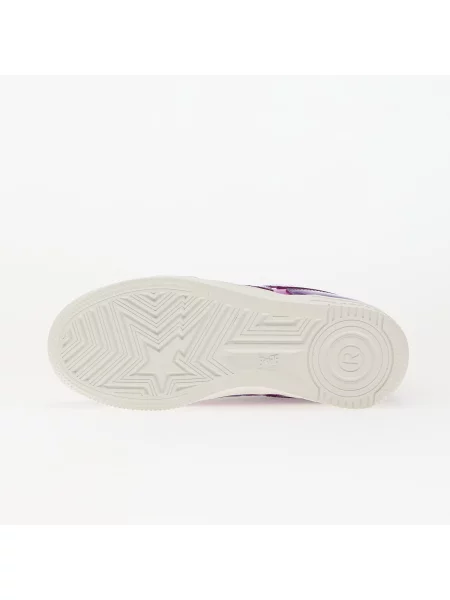 A Bathing Ape Δερμάτινα sneakers BAPE STA ICON L μωβ